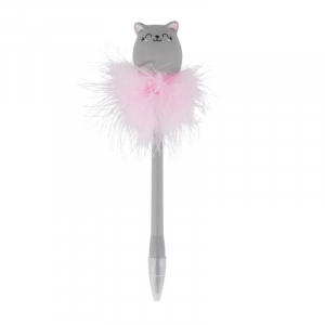 Light-Up Cat Ballpoint Pen - Writing Is Magic - Kitty