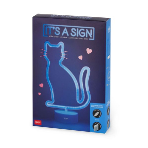 Neon Effect Led Lamp - It'S A Sign - Kitty