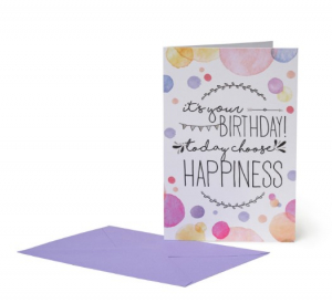 Large Greeting Card - Greeting Card - Happiness