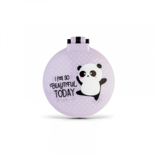 Nice Hair - Hairbrush With Mirror - Panda