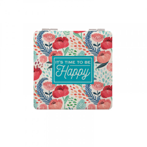 Nice To See You - Handbag Mirror- Flowers