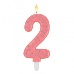 Maxi Cake Candle - Maxi Candle - Pink - 2