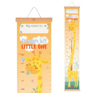 Wall-hanging Height Chart - Dream Big Little One - Giraffe