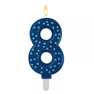 Maxi Cake Candle - Maxi Candle - Blue - 8