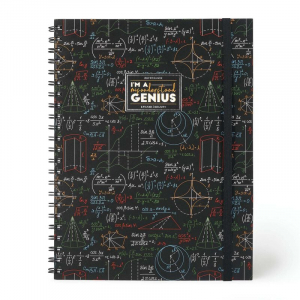 3-In-1 Spiral Notebook - Maxi Trio Spiral Notebook - Genius