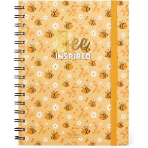 Spiral Notebook - Large Spiral Notebook - Bee