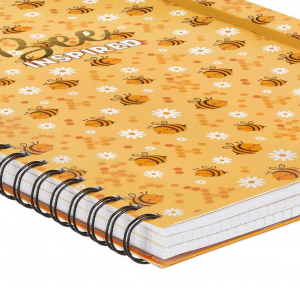 3-In-1 Spiral-Bound Notebook - Trio Spiral Notebook  3 In 1- Maxi - Bee