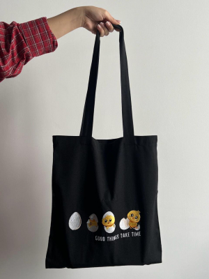 Կտորե պայուսակ․ Good Things Take Time PUPSIK