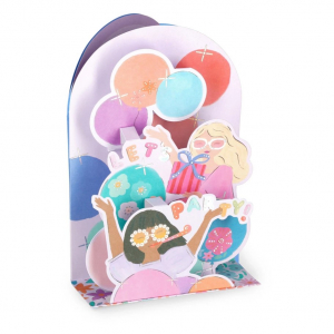 Greeting Card - Happy Birthday-Party Girls
