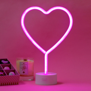 Neon Effect Led Lamp - It'S A Sign - Heart