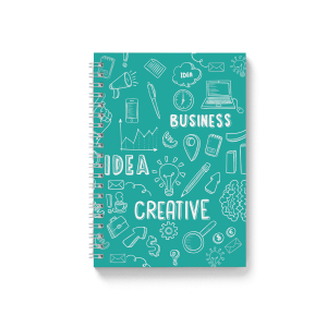 Spiral Business Pattern notebook