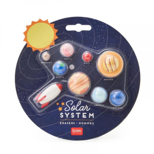 Solar System - Set Of 9 Erasers