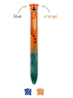 Two-Colour Ballpoint Pen - Click&Clack - Tiger