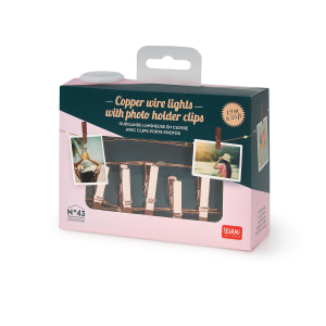 Copper Wire Lights With Photoholder Clips