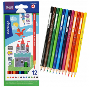 Մատիտ գունավոր Berlingo Замки 12գ SS00112