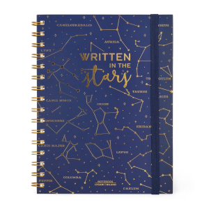 Spiral Notebook - Large Spiral Notebook - Stars