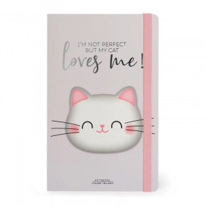 Lined Notebook - Photo Notebook - Medium - Kitty
