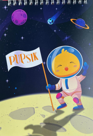 Նոթատետր PUPSIK սպիռալով տիեզերք