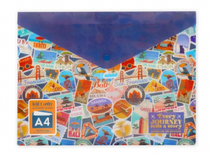 Document Folder - Fold & Order - Travel Stickers