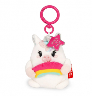 Unicorn Plush Key Ring - Tiny Super Soft!