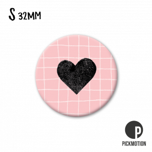 Magnet - Linocut heart