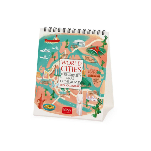 Desk Calendars - 2024 Desk Calendar - World Cities - 12X14.5 - Cities