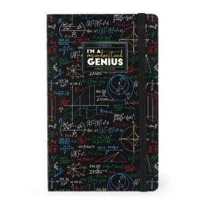Lined Notebook - Photo Notebook - Medium - Genius