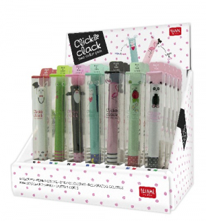 Click&Clack Two Color Pen - Hug Me