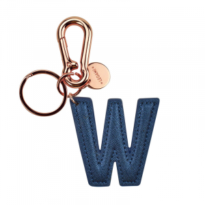 My Initial  - Key Ring - W - Blue