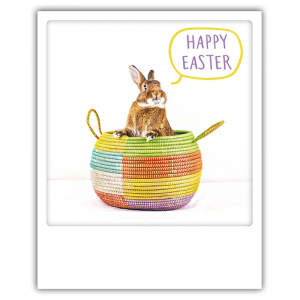 Открытка - happy easter bunny