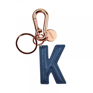My Initial  - Key Ring - K - Blue