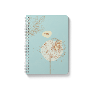 Spiral Dandelion notebook