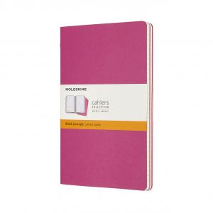 Блокнот в трех частях - Large Ruled Cahier Journals: Kinetic Pink