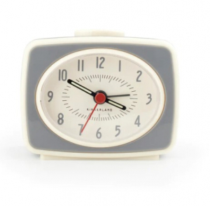 Small Classic Alarm Clock Grey