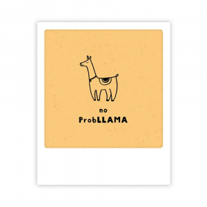Greeting Card - no probllama