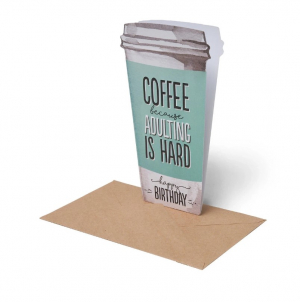Large Greeting Card - Greeting Card - Coffee - Coffee Lover