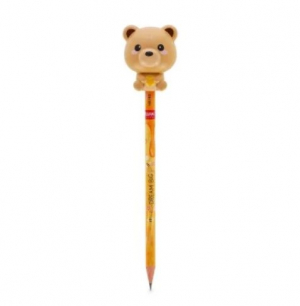 Squeezies Pencil with Squishy - Teddy Bear