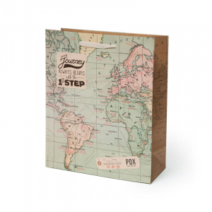 Gift Bag - Large - Map