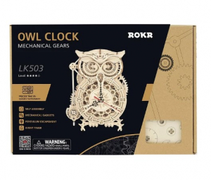 3D Wooden Puzzle ֊ Owl Clock
