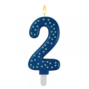 Maxi Cake Candle - Maxi Candle - Blue - 2