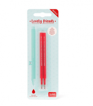 2 Refills Gel Pen L. Friends - Lovely Friends Refill Set - Red