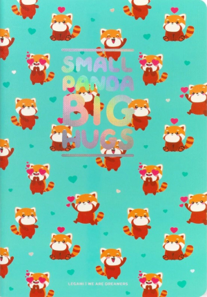 Lined Notebook - B5 Sheet - Large-RED PANDA