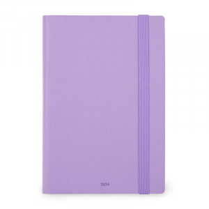12-Month Diary - 2024 - Medium Daily Diary - Lavender