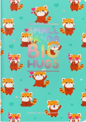 Lined Notebook - A6 Sheet - Small-RED PANDA