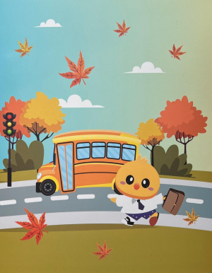 Դպրոցական տետր – ավտոբուս քառակուսի PUPSIK