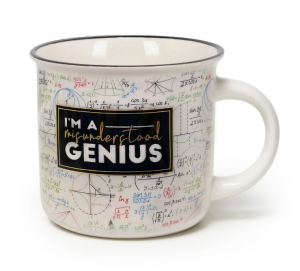 New Bone China Porcelain Mug - Cup-Puccino - Genius