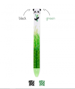 Panda Two-Colour Ballpoint Pen - Click&Clack
