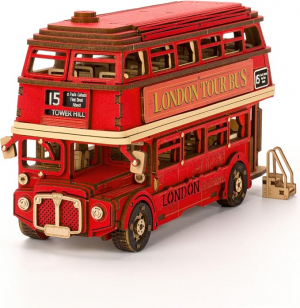 3D Wooden Puzzle - London Tour Bus