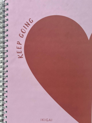 Նոթատետր սպիռալով Ikigai - Keep going (կետերով)