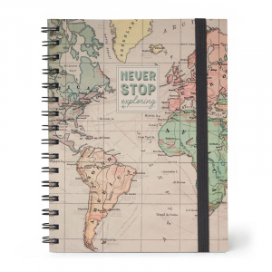 Spiral Notebook - Large Lined - Travel